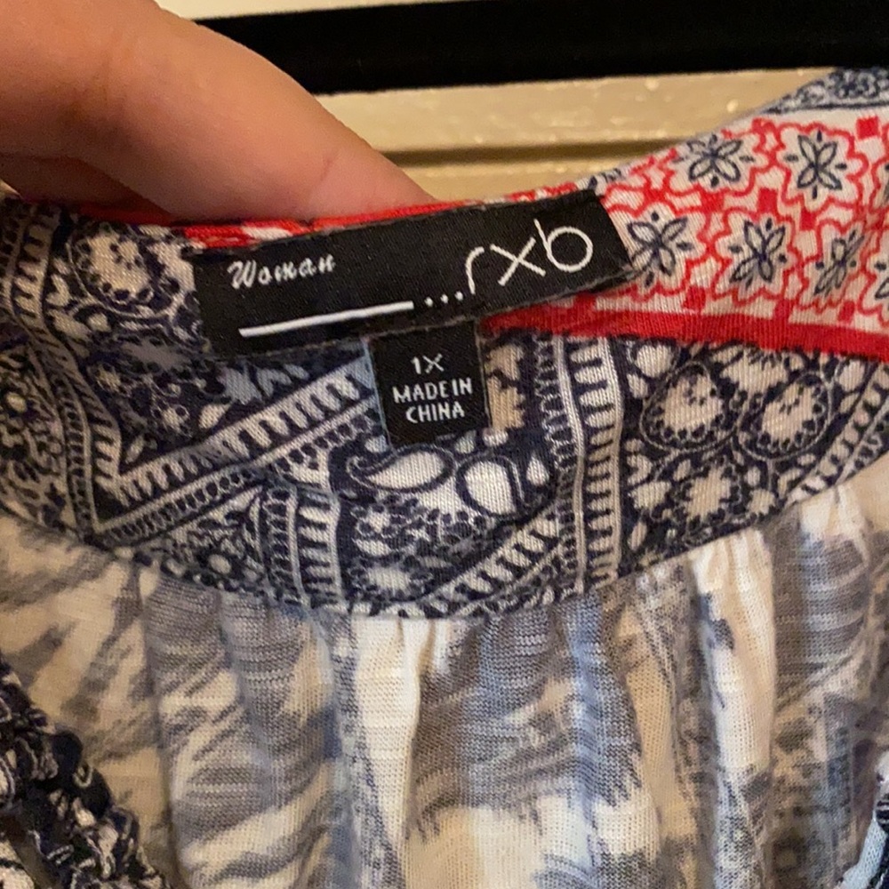 RXB Aztec Floral Mixed Pattern Tank-top Blouse - Picture 3 of 4